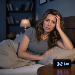 Newspaper-style graphic about poor sleep among Americans over 45.